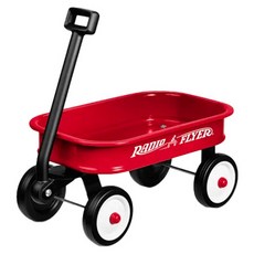 RADIO FLYER 小遊騎兵迷你拖車 最大承載重量3kg以下, #W5 紅色, 1個