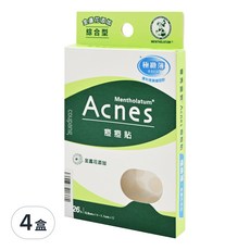 MENTHOLATUM 曼秀雷敦 Acnes 痘痘貼 金盞花 綜合型, 26片, 4盒