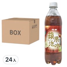 金車 蘋果汽水, 585ml, 24罐