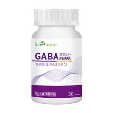 Tsuie 日濢 GABA鈣鎂眠, 30顆, 1罐