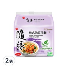 味丹 隨緣 韓式泡菜湯麵 75g, 10包