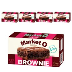 Market O 巧克力布朗尼蛋糕, 120g, 5盒