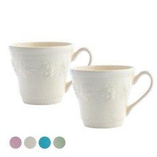 WEDGWOOD 歡宴馬克杯 350ml, 象牙白, 2個