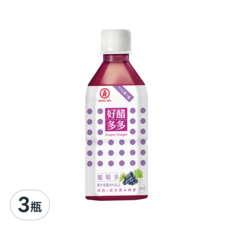 KONG YEN 工研 好醋多多 葡萄多, 350ml, 3瓶