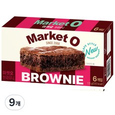 Market O 巧克力布朗尼蛋糕, 120g, 9盒