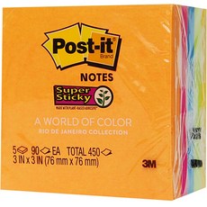 3M Post-it 便利貼收藏包 654-5SS, 里約熱內盧, 450張