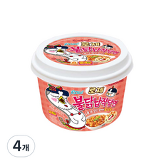 Samyang Foods 三養 火辣雞肉鐵板炒寬冬粉 粉紅醬風味, 169.4g, 4個