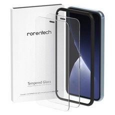 RORENTECH 鋼化玻璃螢幕保護膜 2入, 1組