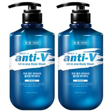 Muro 無路 男士Anti-V 多效合一沐浴乳 Blue Pheromone, 510ml, 2瓶