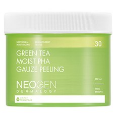 NEOGEN 綠茶保濕PHA去角質爽膚棉, 30片, 1罐
