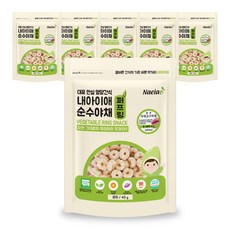 Naeiae 蔬菜米餅圈圈, 紫薯口味, 6包