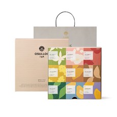 OSULLOC Blooming花草茶包禮盒+提袋, 9種茶葉 5包+禮品袋, 1組