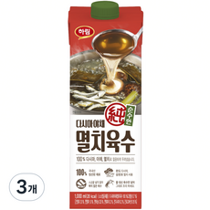 Harim 純粹的昆布蔬菜鯷魚高湯, 1000ml, 3瓶