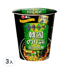 NONGSHIM 農心 海苔杯麵 65g, 3入