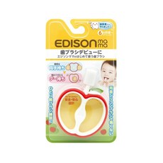 EDISON mama 寶寶的第一個牙刷 6個月以上, 蘋果型, 1個