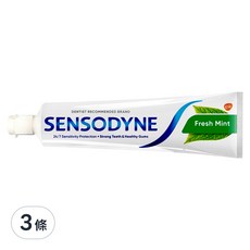 SENSODYNE 舒酸定 長效抗敏牙膏 清涼薄荷, 120g, 3條