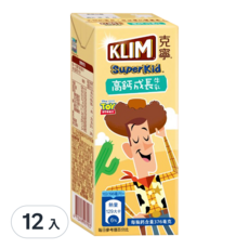 Nestle 雀巢 克寧 超級成長國小生牛奶, 198ml, 12入