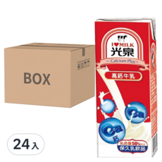 光泉 高鈣牛乳, 200ml, 24入