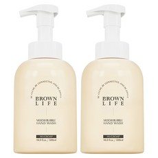 BROWN Mochi柔嫩洗手慕斯 擁抱皂香, 500ml, 2個