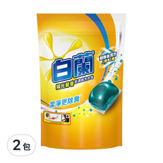 白蘭 超濃縮洗衣球, 陽光馨香, 27顆, 2包