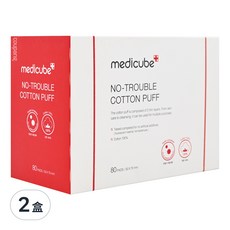 medicube 淨柔化妝棉 110g, 80片, 2盒