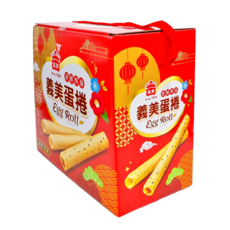 義美 手提蛋捲禮盒 吉利款, 360g, 1盒