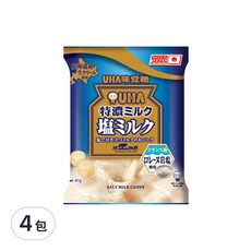 UHA 味覺糖 鹽味牛奶糖, 67g, 4包