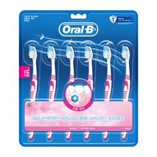 Oral-B 歐樂B 高彈力經典牙齦護理牙刷 顏色隨機, 6支, 1組