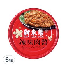 新東陽 辣味肉醬, 147g, 6罐