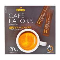 AGF Blendy LATORY 濃厚苦味咖啡拿鐵, 9g, 20條, 1盒