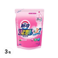 Haiter 新奇 漂白水 補充包, 沁雅薔薇香, 1.6L, 3包