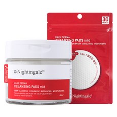 Nightingale 溫和清潔棉片+洗面乳30ml, 70片, 1罐