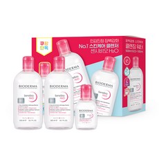 BIODERMA Sensibio H2O卸妝潔淨露 500ml 2瓶+100ml組, 1組