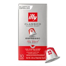 illy 意利 Nespresso經典中焙咖啡膠囊, 5.7g, 10顆, 1盒