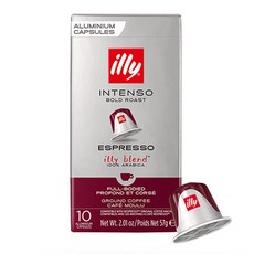 illy 意利咖啡 Nespresso咖啡機適用 咖啡膠囊 Intenso, 5.7g, 1盒, 10顆