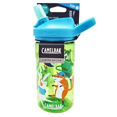 CAMELBAK eddy+兒童吸管運動水瓶, 動物派對, 400ml, 1個