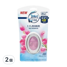 Febreze 風倍清 W系列 潔淨皂香廁所用放置型消臭劑 粉紅鬱金花香, 6ml, 2個