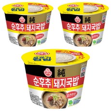 OTTOGI 不倒翁 辣味胡椒豬肉湯飯 碗裝, 311.5g, 3入