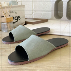 i Slippers 簡約系列 純色皮質室內拖鞋, 日曜綠, 2雙