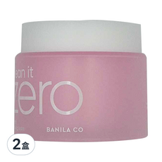 BANILA CO 芭妮蘭 ZERO 零感肌瞬淨卸妝霜 經典潤澤, 180ml, 2盒