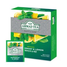 AHMAD TEA 胡椒薄荷&檸檬茶包, 1.5g, 100包, 1盒