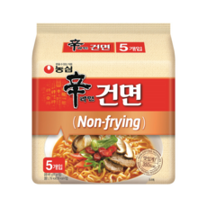 Nongshim 農心 韓國境內版 非油炸辛拉麵, 5包