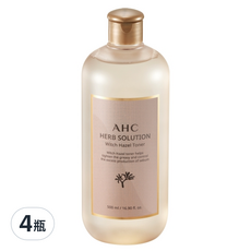 AHC 草本化妝水 金縷梅款, 500ml, 4瓶