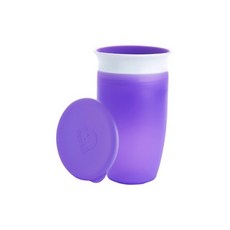 munchkin 滿趣健 360度防漏杯 附蓋 296ml, 紫, 1個
