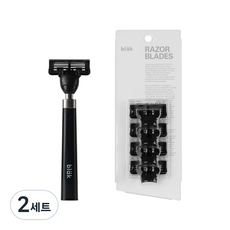 Block Razor Nero Black + 6 個剃須刀片 4 件套, 2組