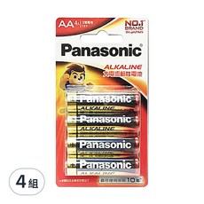 Panasonic 鹼性電池3號, 4顆, 4組