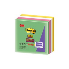 3M Post-it 利貼 狠黏便條紙 654-4SS-MC-8, 360張, 1包