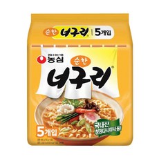 Nongshim 農心 韓國境內版 浣熊海鮮烏龍麵, 5包