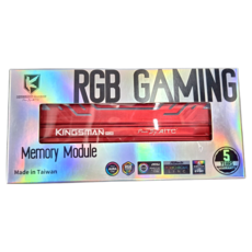 AITC 艾格 KINGSMAN RGB DDR4 16GB 3200 UDIMM 桌上型電競超頻記憶體 紅色, 1個