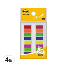 3M Post-it 利貼 683-8C 彩色指示標籤 八色, 4個